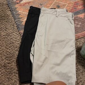 Black and Cream Shorts Set